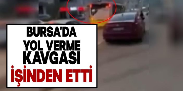 İnegöl'de Yol Verme Tartışması Şoförün İşine Mal Oldu