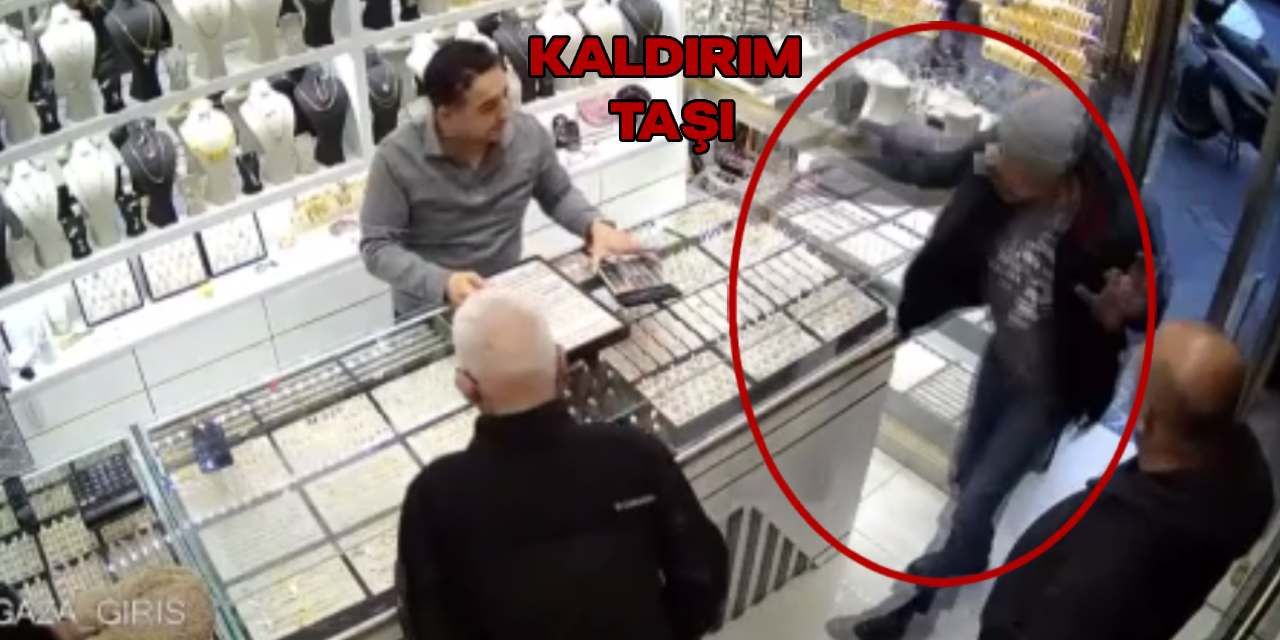 İstanbul Fatih Kaldırım Taşı İle Kuyumcu Soygunu