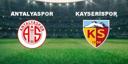 Antalyaspor, Kayserispor'u 2-0 Mağlup Etti!