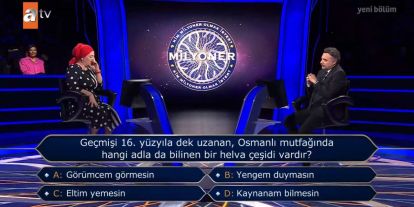 Geçmişi 16. Yüzyıla Dek Uzanan Osmanlı Mutfağında Hangi Adada Bilinen Bir Helva Çeşiti Vardır? Kim Milyoner Olmak İster? Sorusu