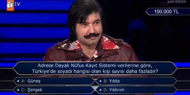 Adrese Dayalı Nüfus Kayıt Sistemi Verilerine Göre, Türkiye'de Soyadı Hangisi Olan Kişi Sayısı Daha Fazladır? Kim Milyoner Olmak İster Sorusu