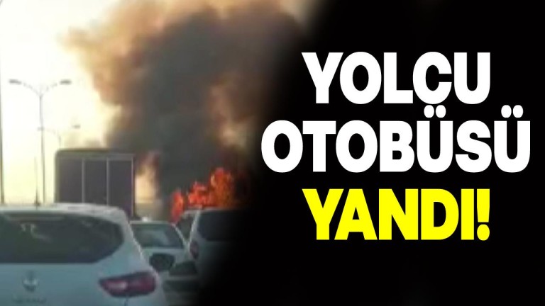 Bayrampaşa'da Yolcu Otobüsünde Yangın! Yolcular Tahliye Edildi