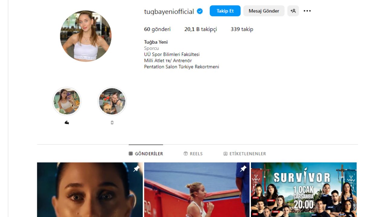 Tuğba Yeni İnstagram Hesabı