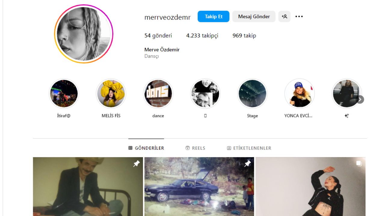 Merve Özdemir İnstagram Hesabı