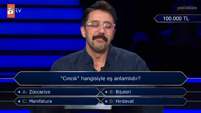 Cıncık Hangisiyle Eş Anlamlıdır? Kim Milyoner Olmak İster Sorusu