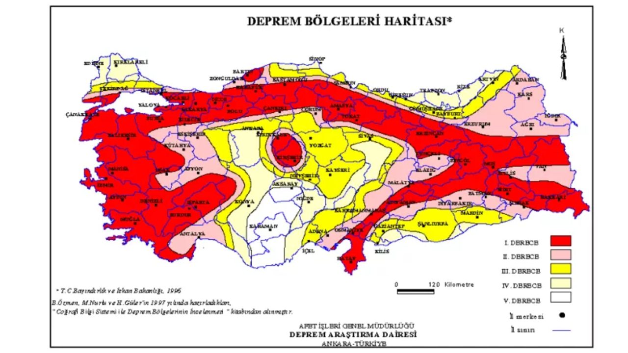 Deprem Riski Olan İller